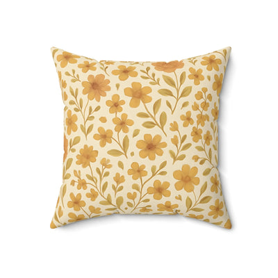 Floral Rustic Home Decor Pillow