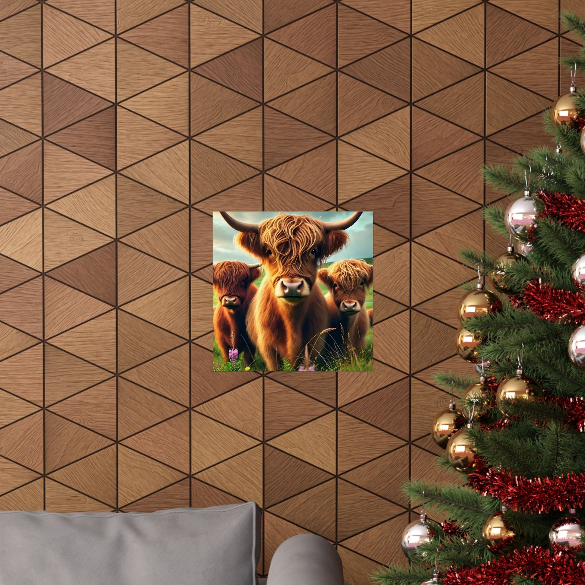 Highland Cow Matte Vertical Posters