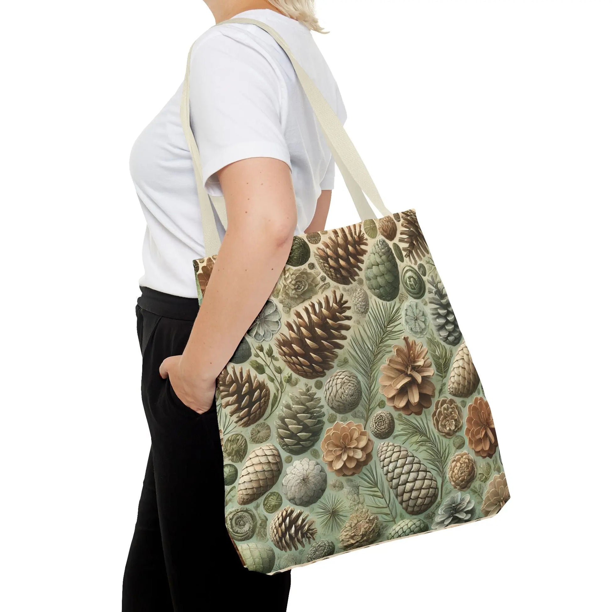 Farmhouse Pine Cone Tote Bag