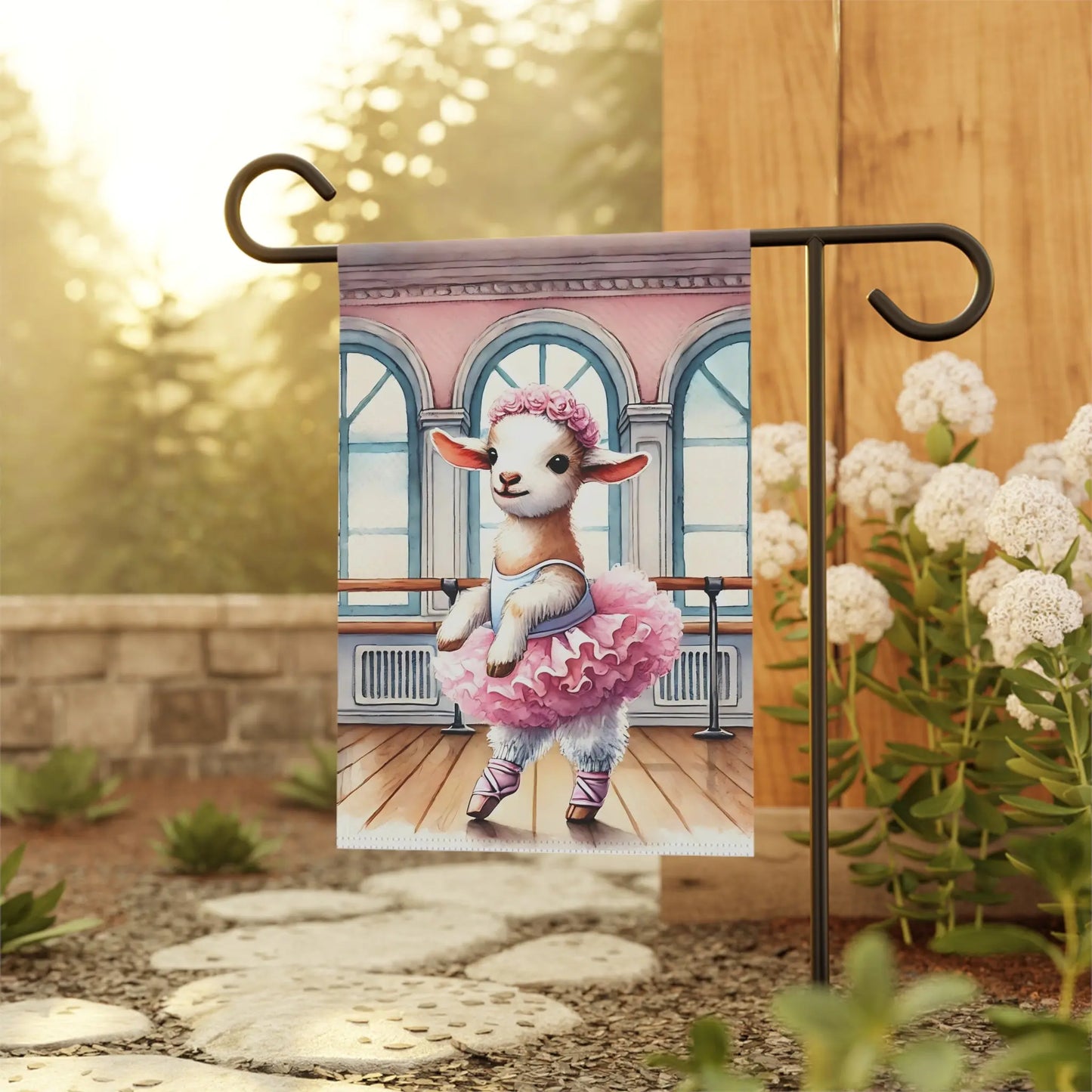 Ballet Lamb Garden Flag