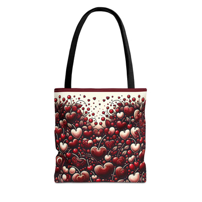 Cherry Hearts Tote Bag