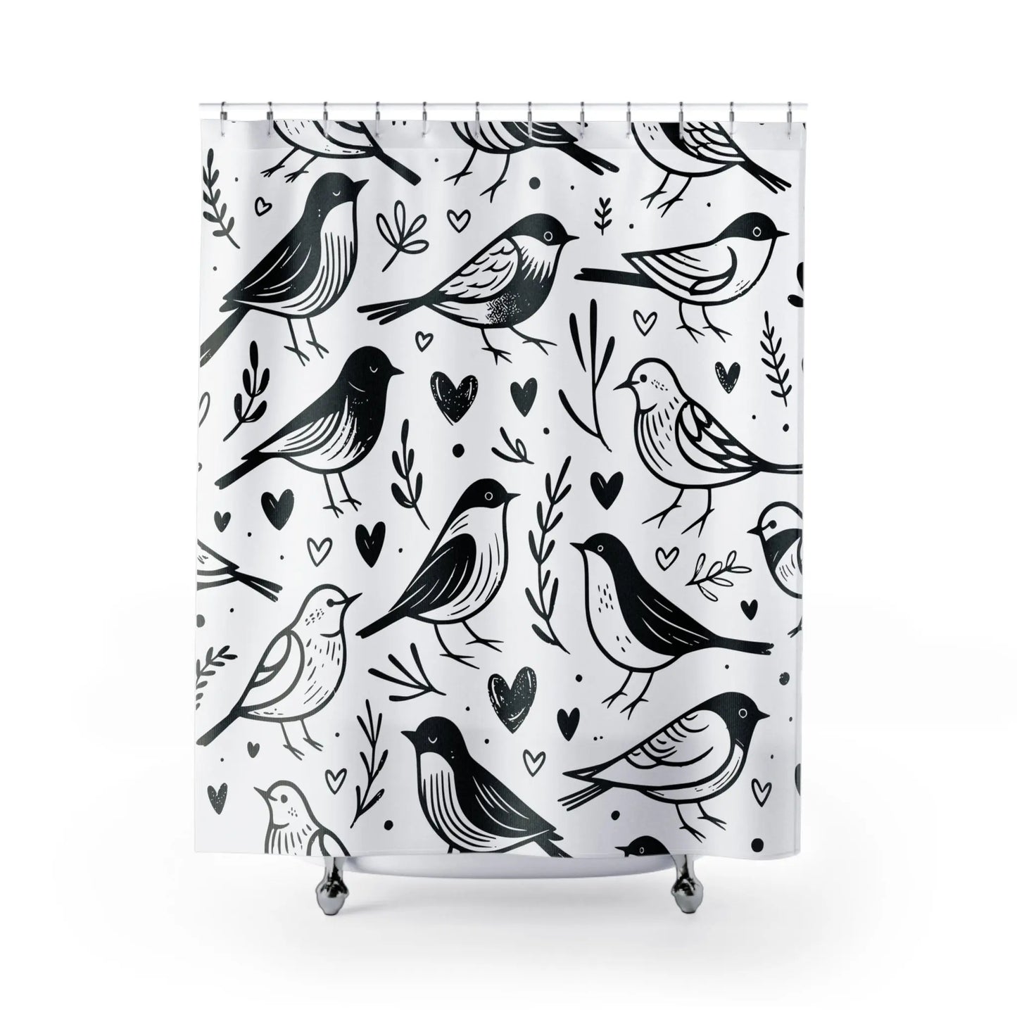 Whimsical Bird Shower Curtain