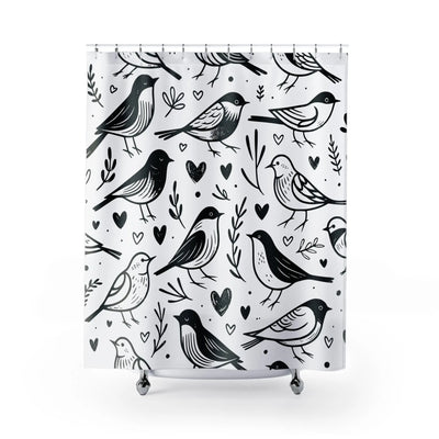 Whimsical Bird Shower Curtain