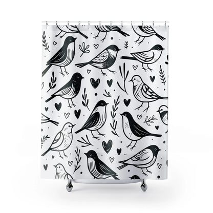 Whimsical Bird Shower Curtain