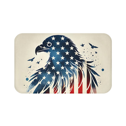 Patriotic Eagle Bath Mat