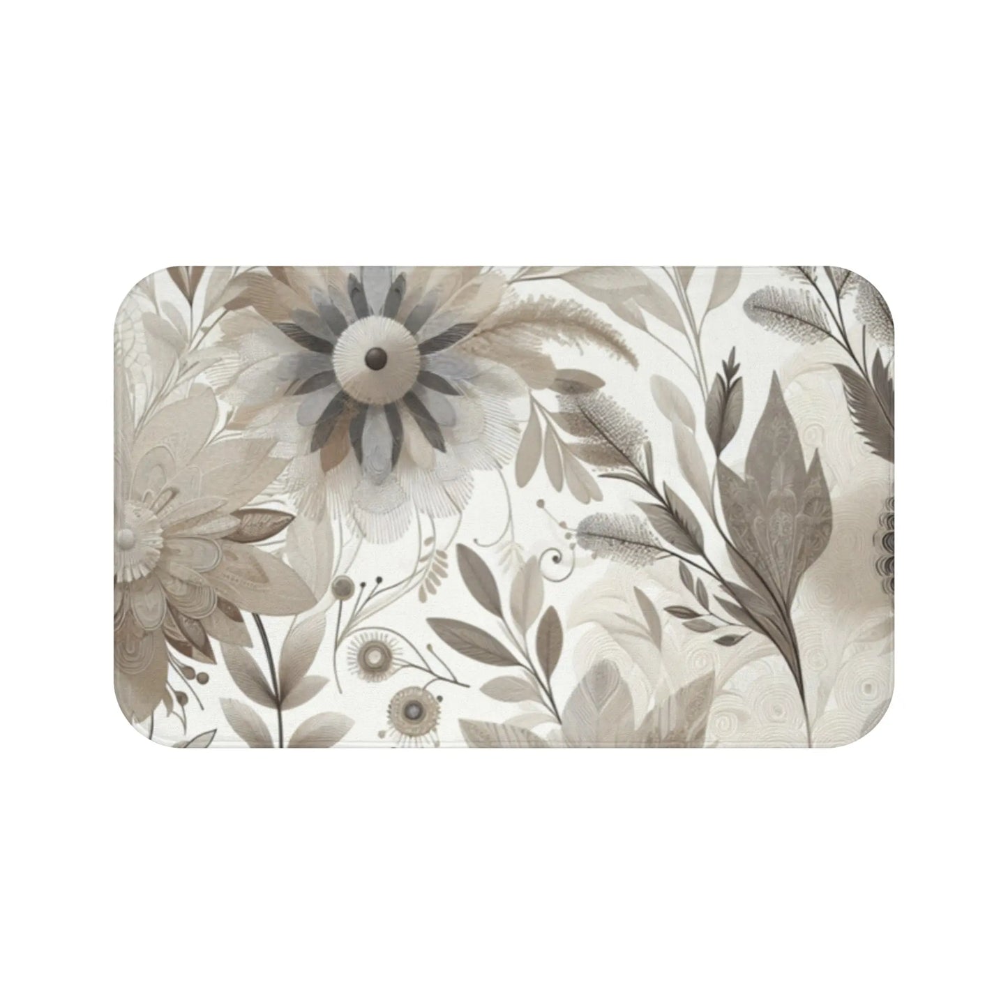 Elegant Floral Bath Mat