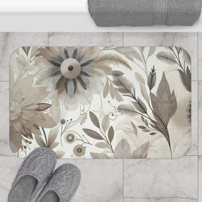 Elegant Floral Bath Mat