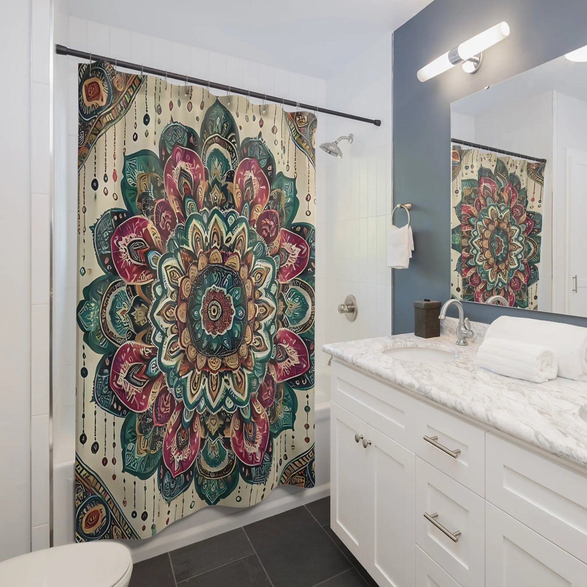 Bohemian Mandala Shower Curtain