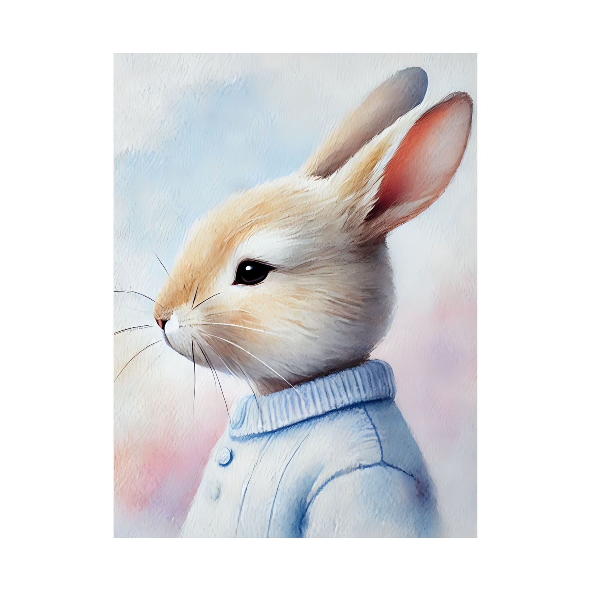 Adorable Bunny Art Print // Whimsical Home Decor // Bedroom...