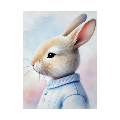 Adorable Bunny Art Print // Whimsical Home Decor // Bedroom...