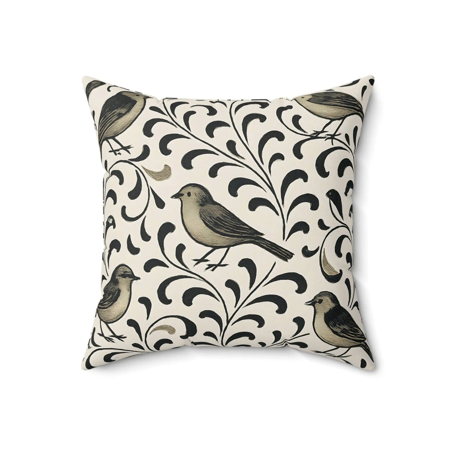 Chic Bird Design Throw Pillow