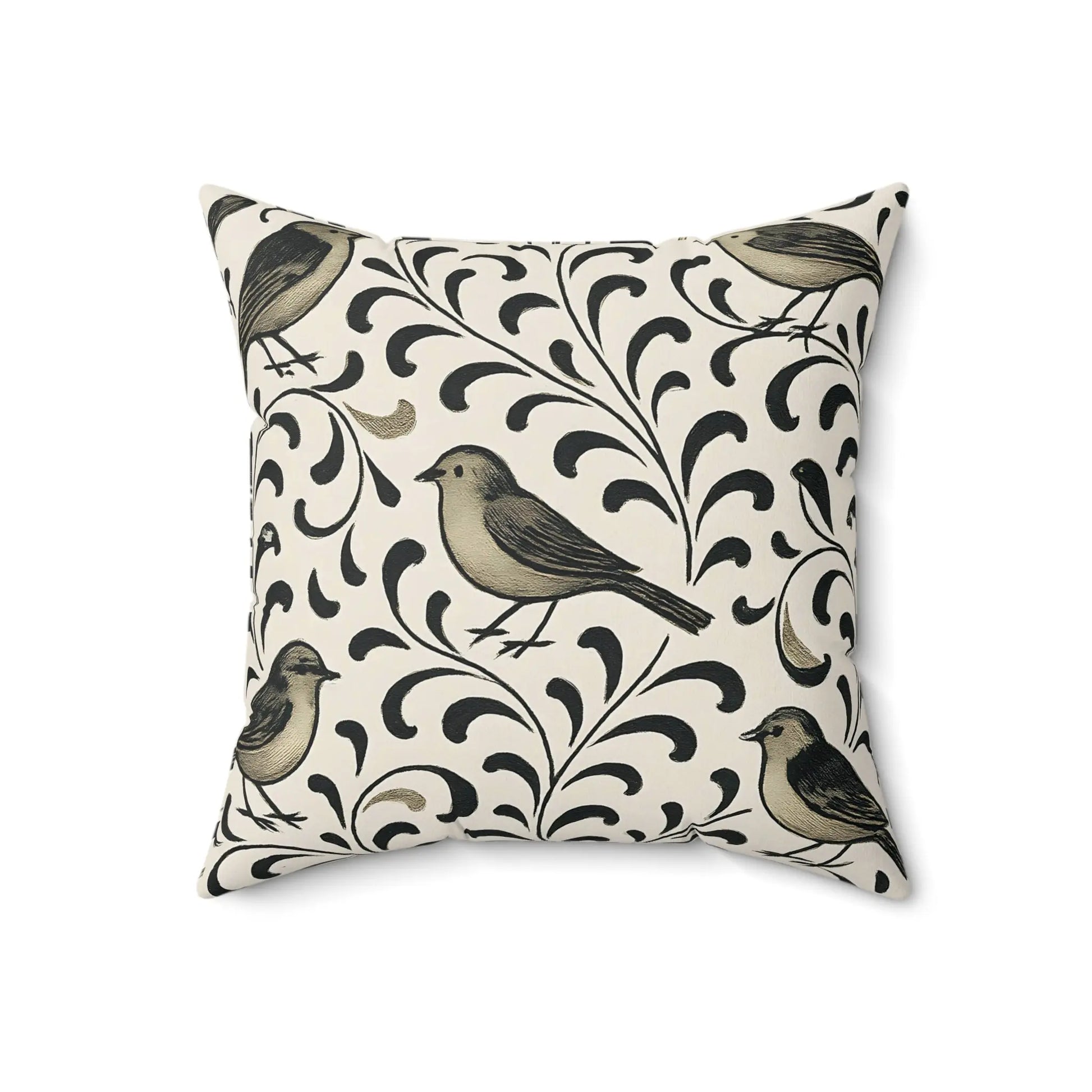 Chic Bird Design Throw Pillow