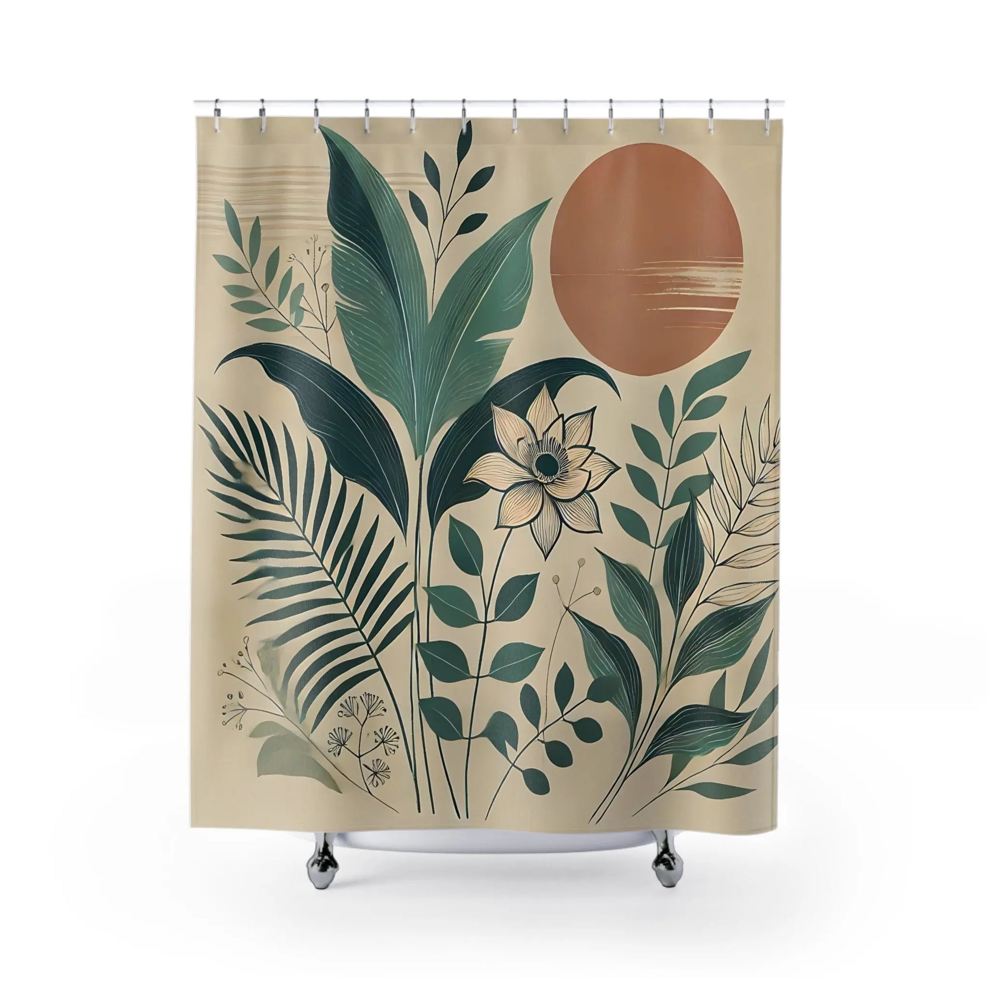 Stylish Botanical Shower Curtain