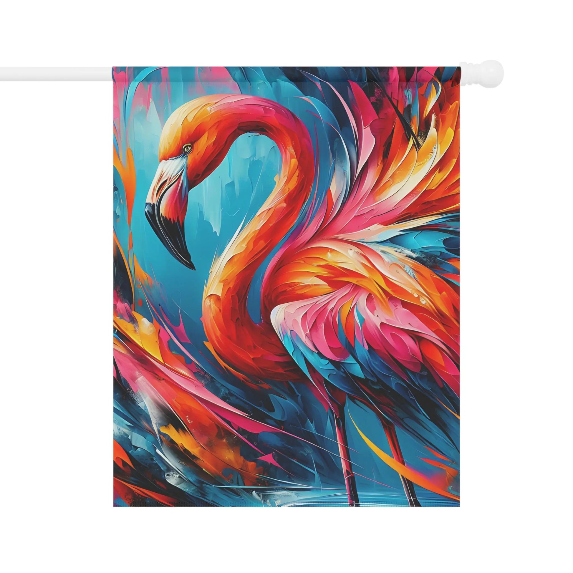 Vibrant Flamingo Garden Flag: Colorful Yard Decor