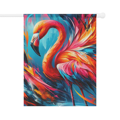 Vibrant Flamingo Garden Flag: Colorful Yard Decor
