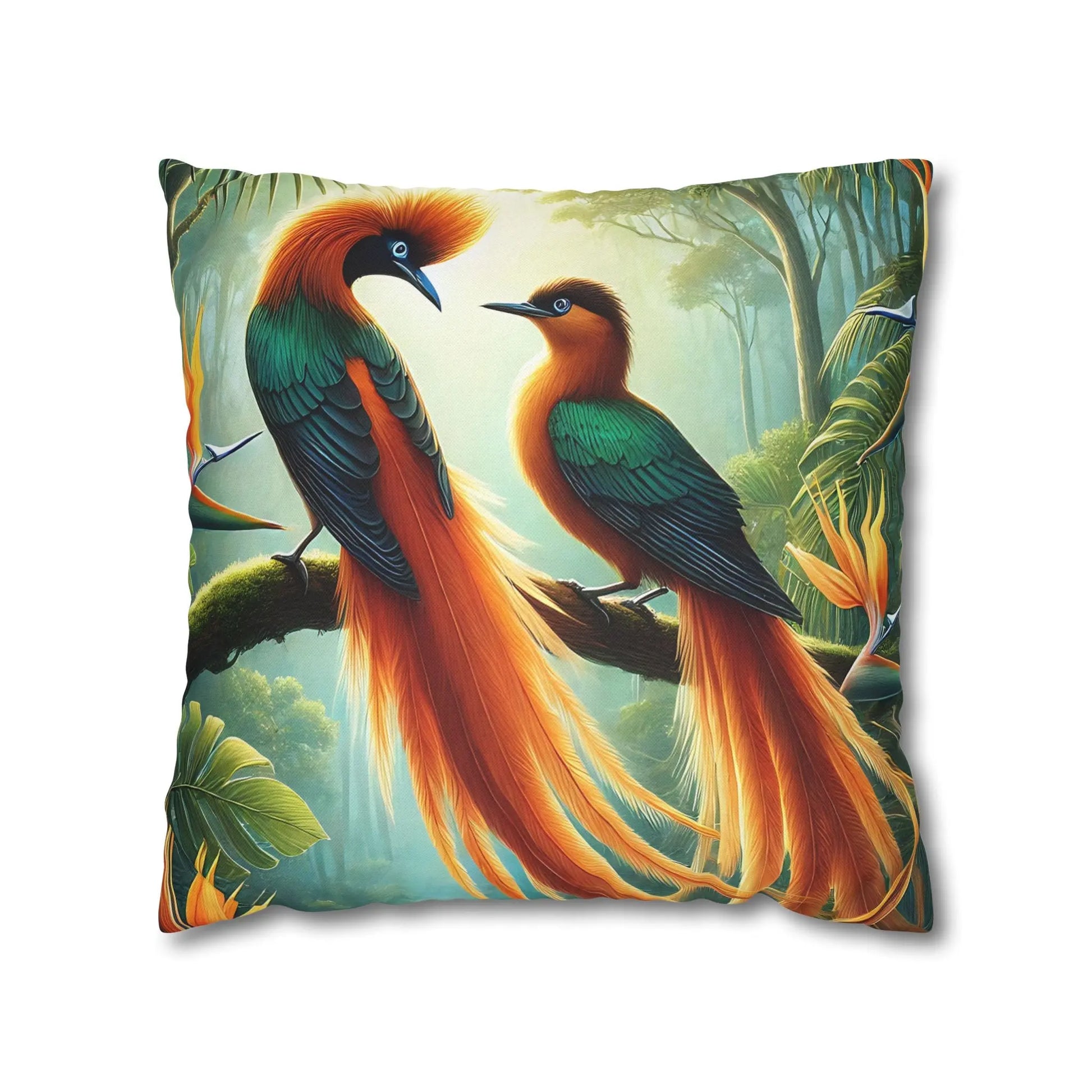 Tropical Bird Decorative Pillowcase