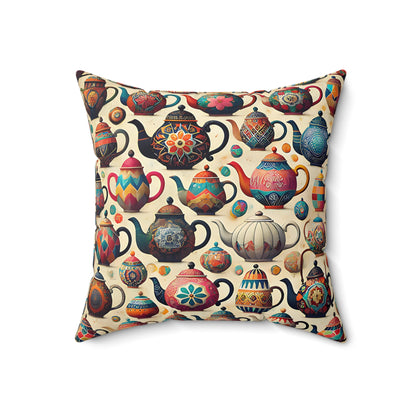 Teapot Collection Pillow
