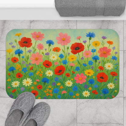Floral Bath Mat