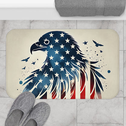 Patriotic Eagle Bath Mat