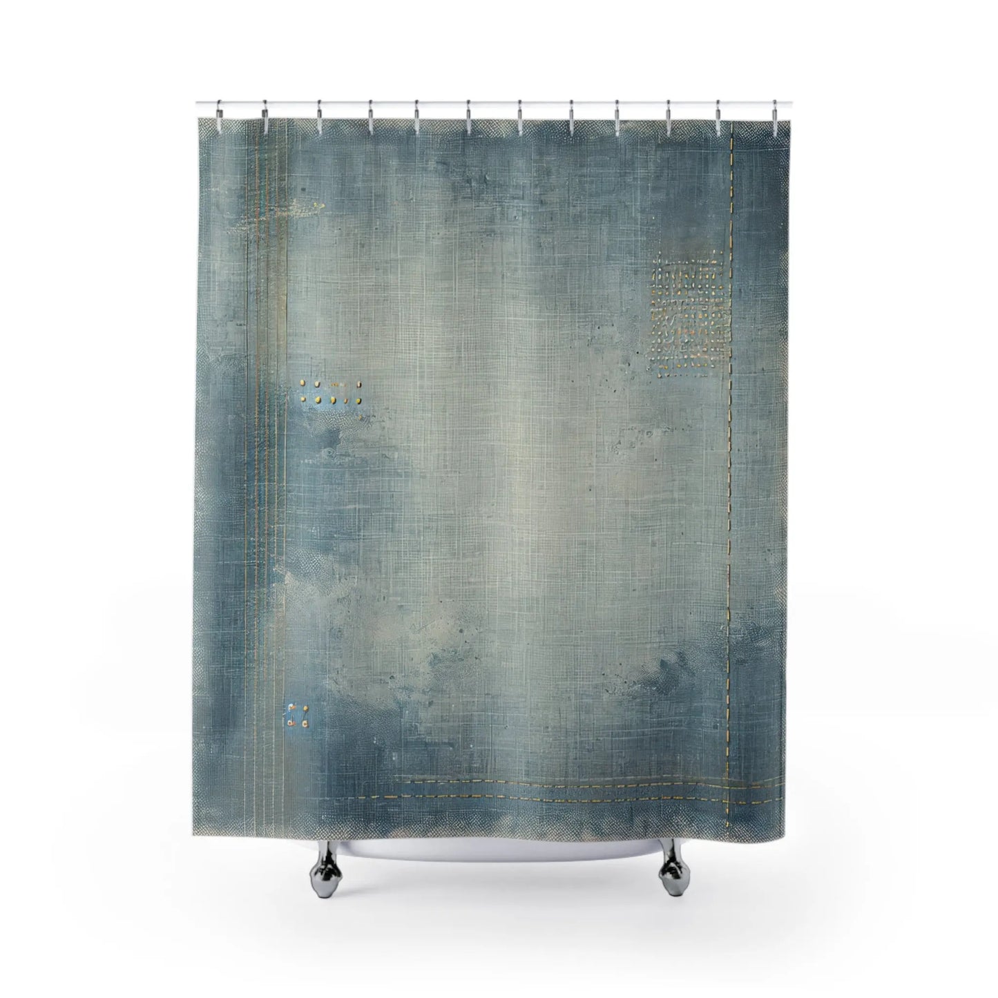 Distressed Denim Shower Curtain