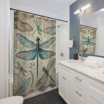 Elegant Dragonfly Shower Curtain
