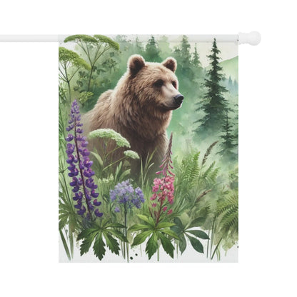 Bear in the Wild Garden Banner