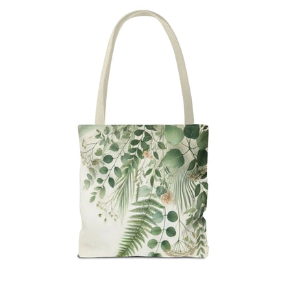 Green Botanical Ferns and Eucalyptus Tote Bag