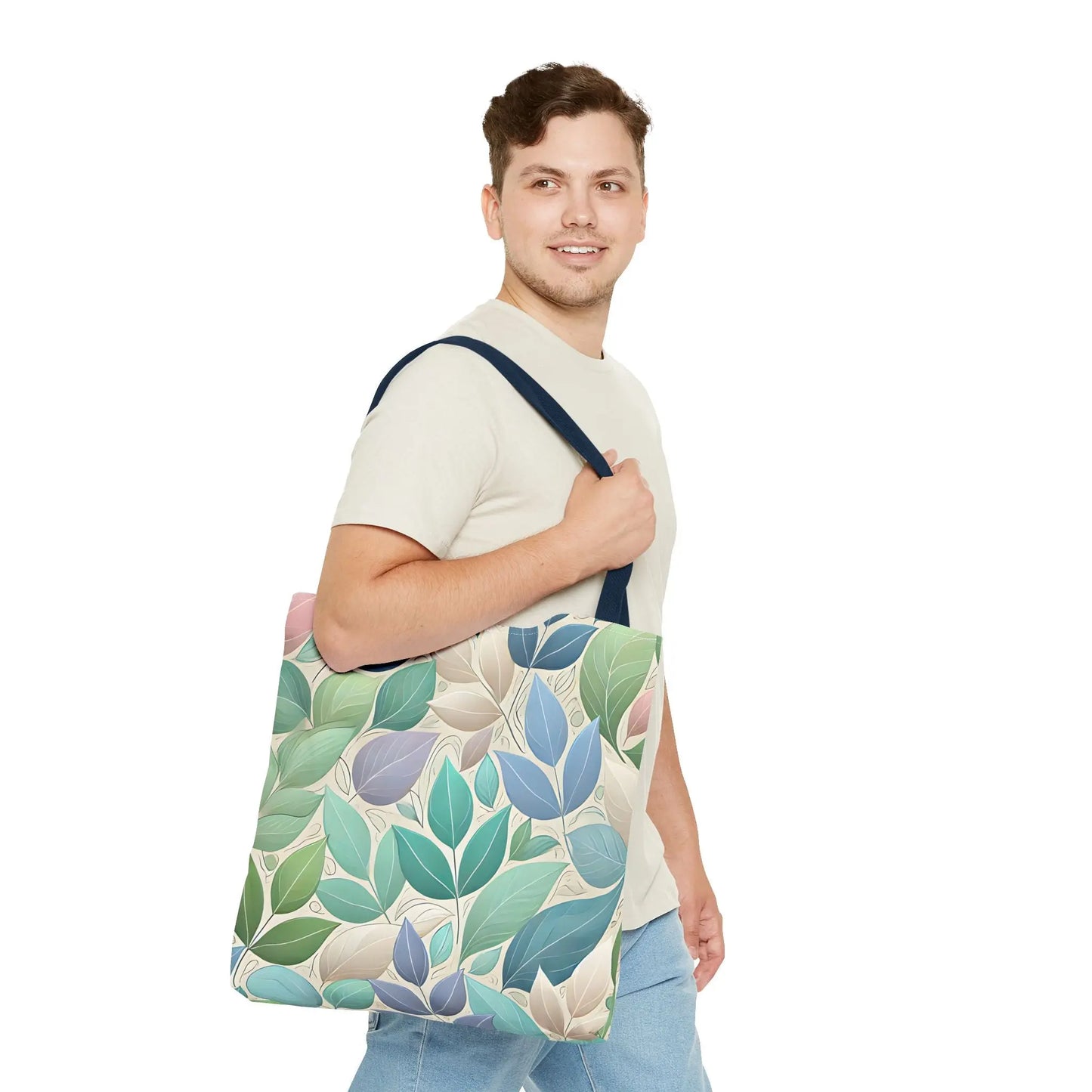 Pastel Leaf Tote Bag