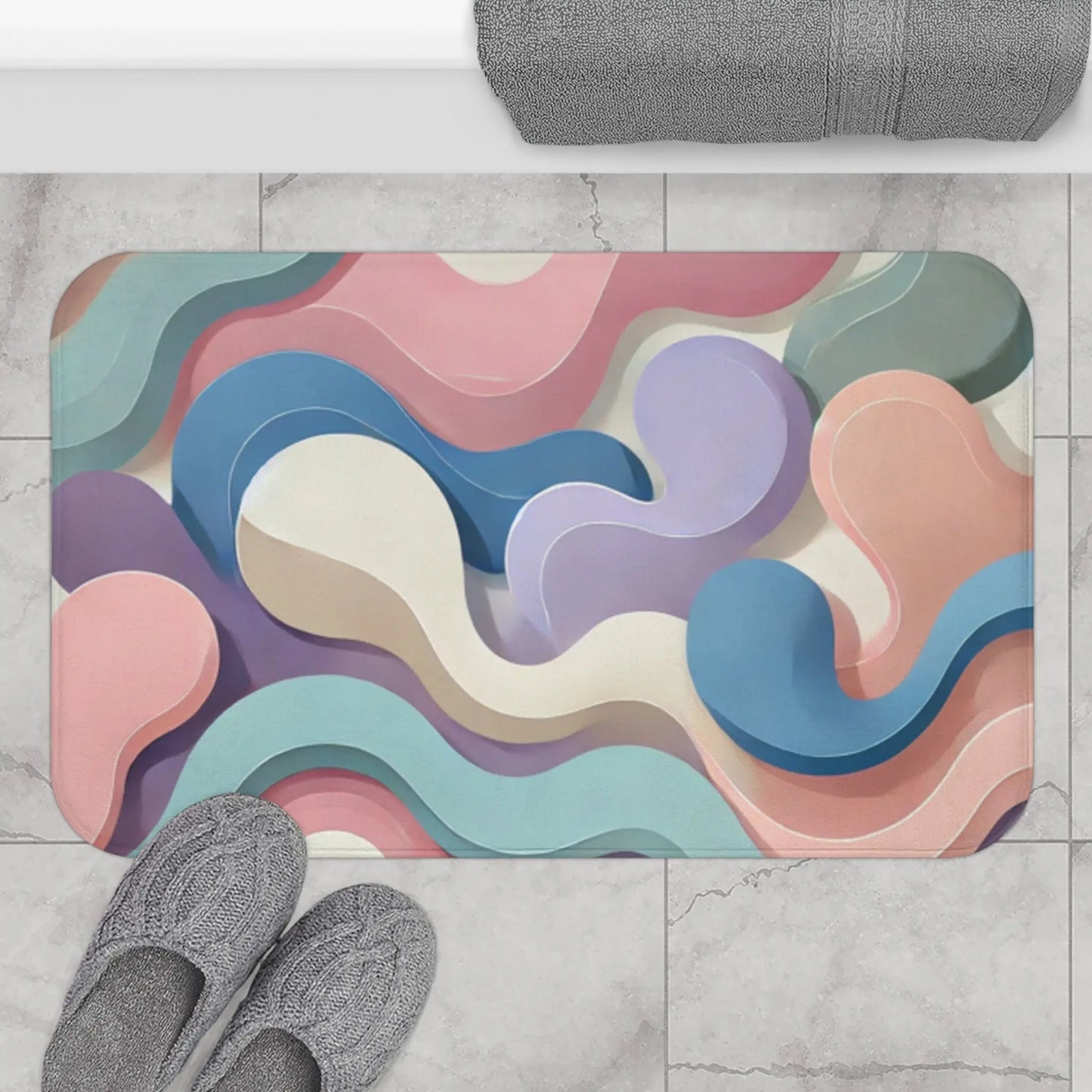 Pastel Colored Bath Mat