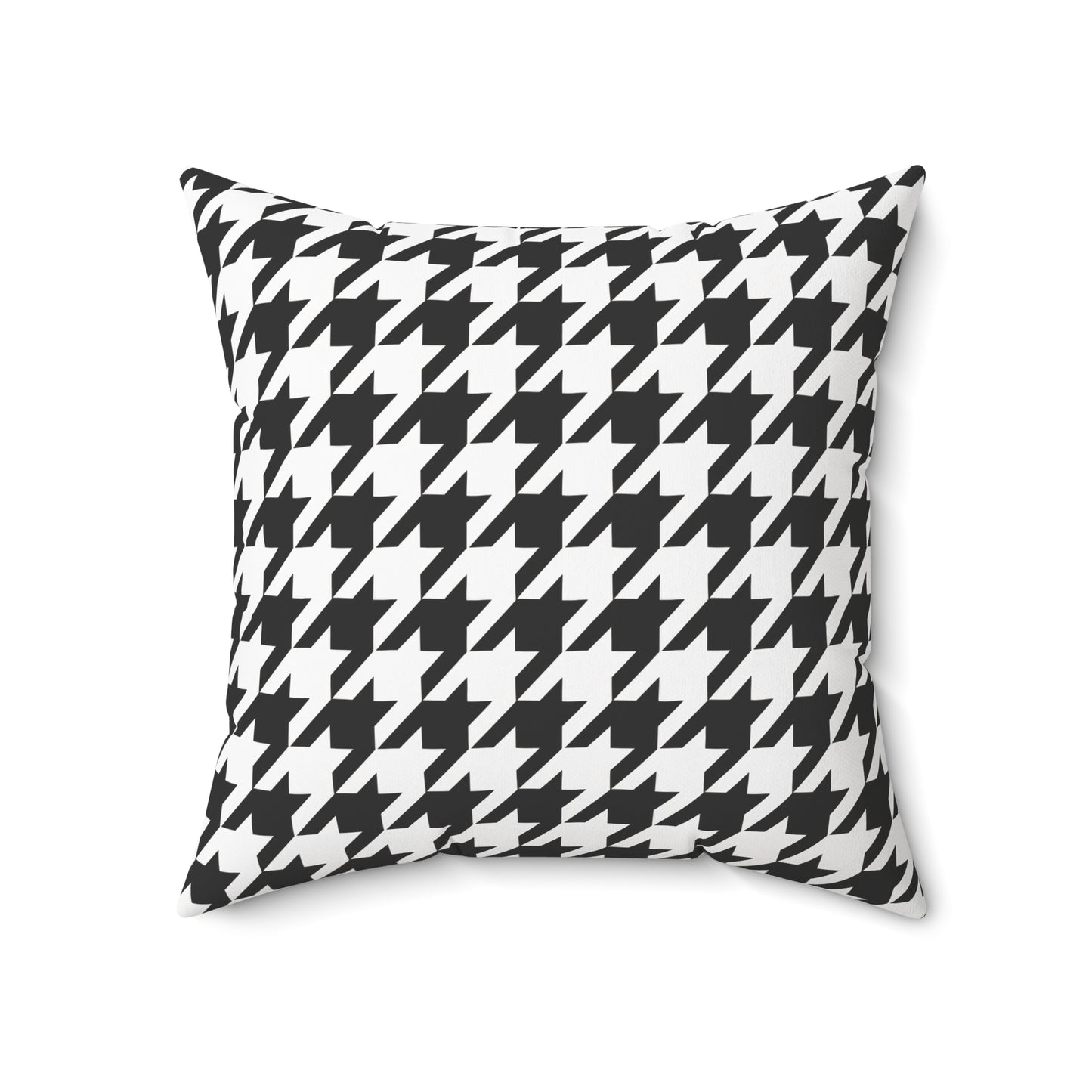 Houndstooth Black & White Decorative Pillow2