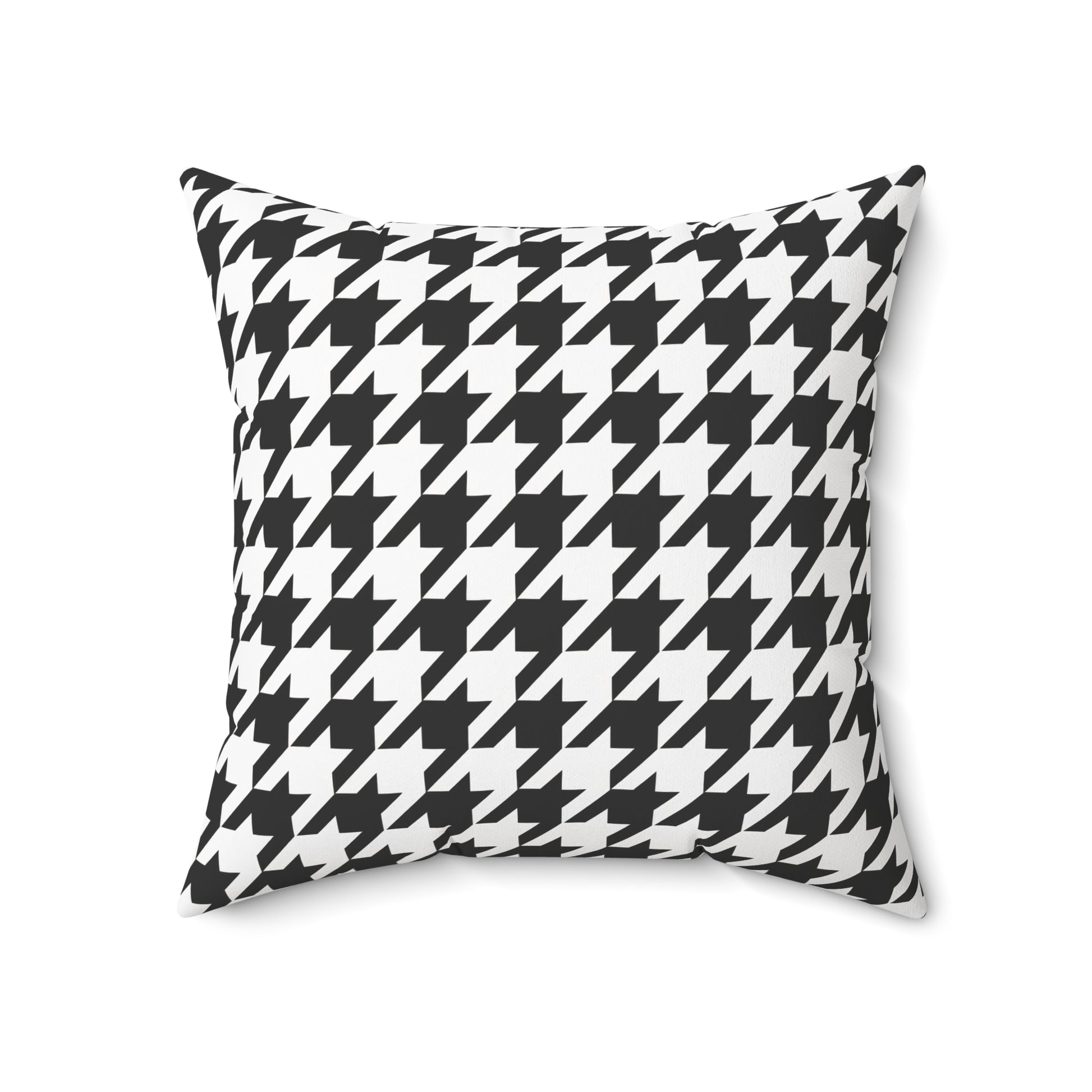Houndstooth Black & White Decorative Pillow2