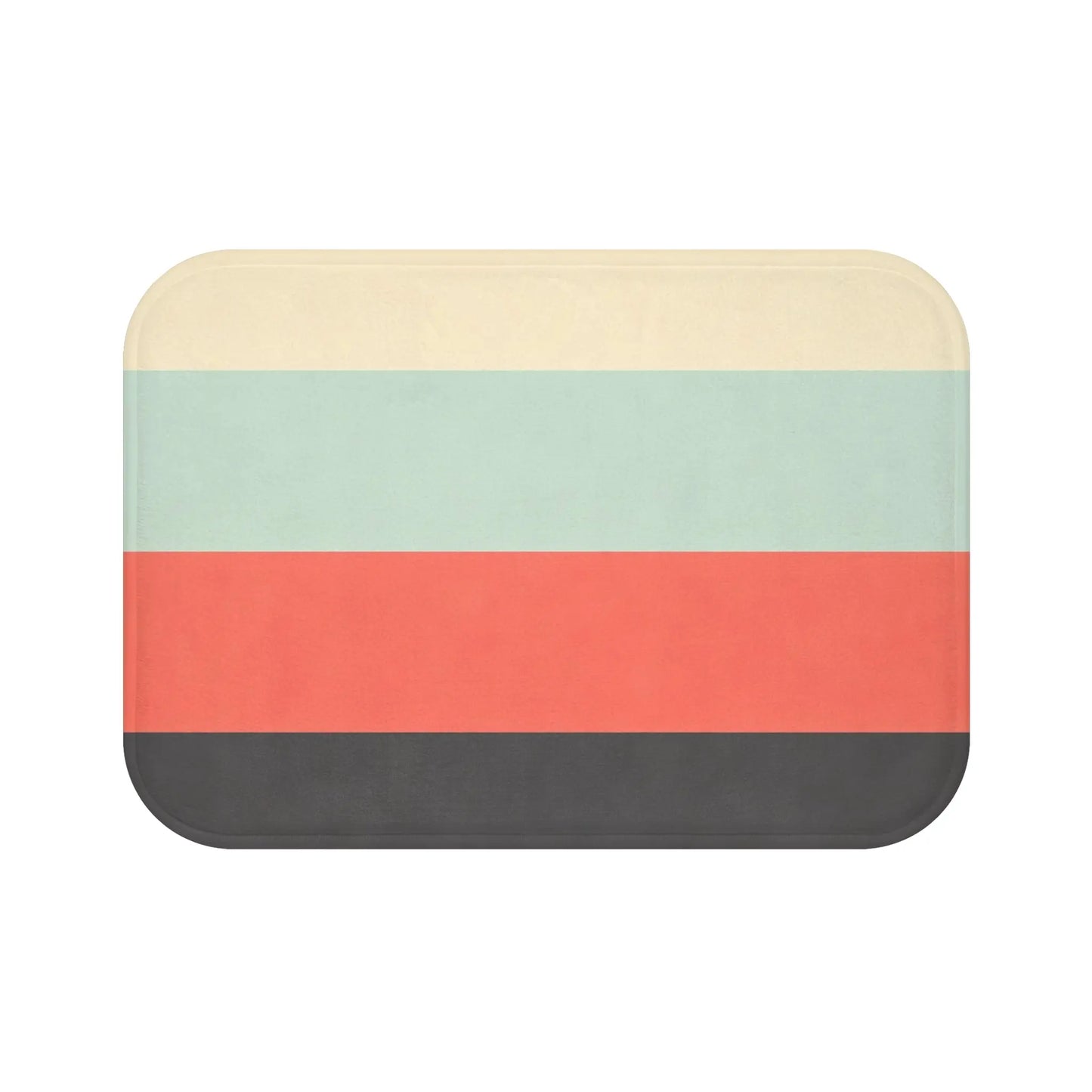 Retro Color Block Bath Mat