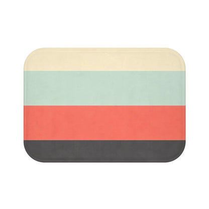 Retro Color Block Bath Mat