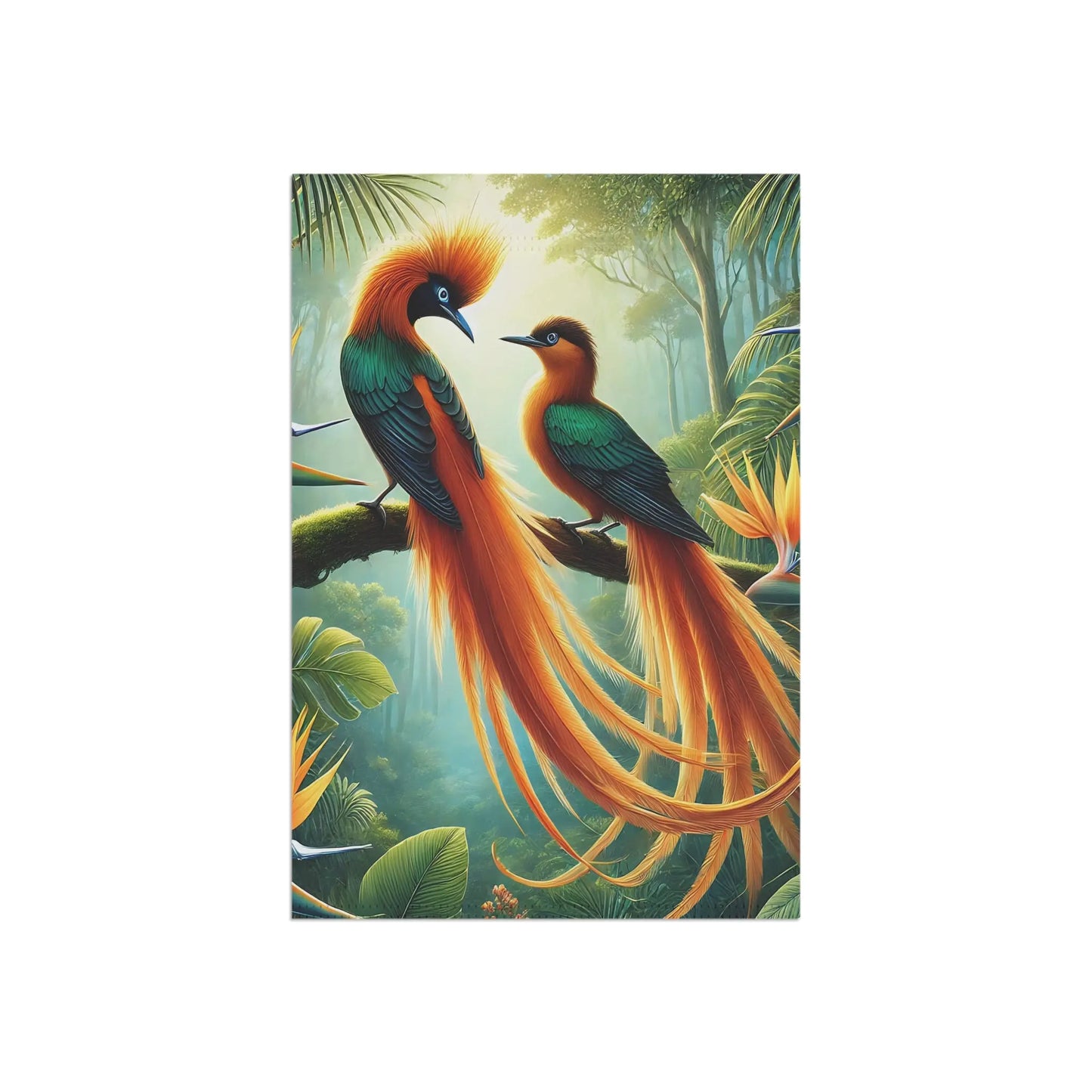 Tropical Bird Garden Banner