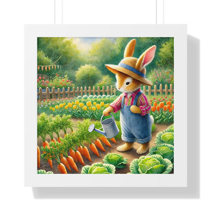 Bunny Rabbit Garden Wall Art Print
