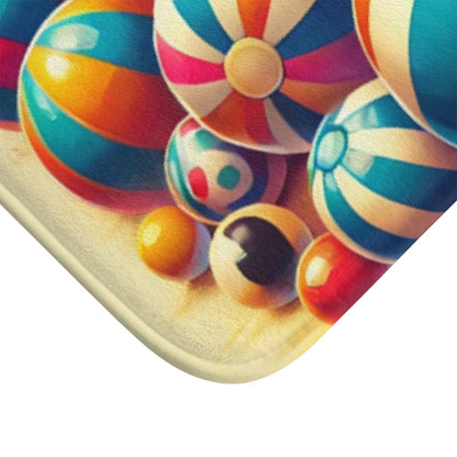Colorful Beach Ball Bath Mat