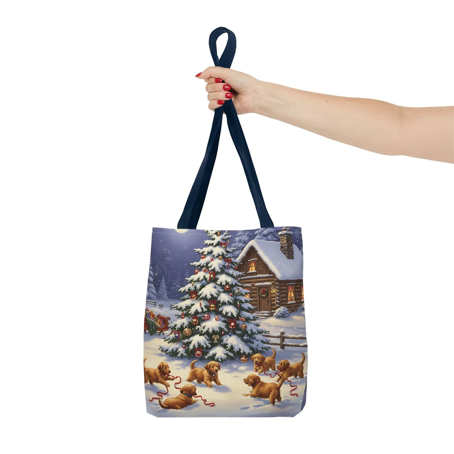 Christmas Cute Puppies Tote Bag