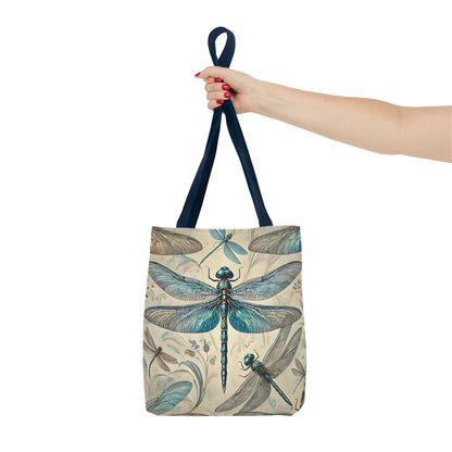 Blue Dragonfly Illustration Tote Bag
