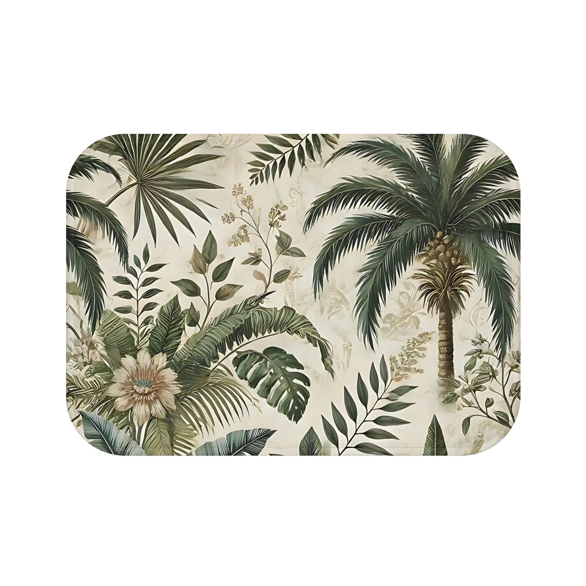 Tropical Leaf Bath Mat