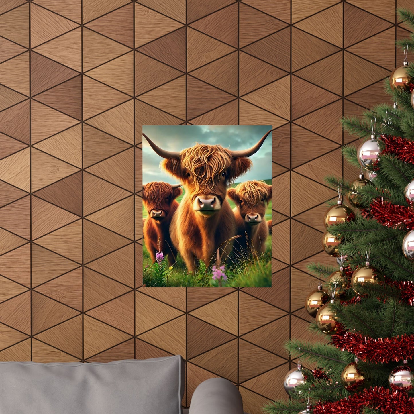 Highland Cow Matte Vertical Posters
