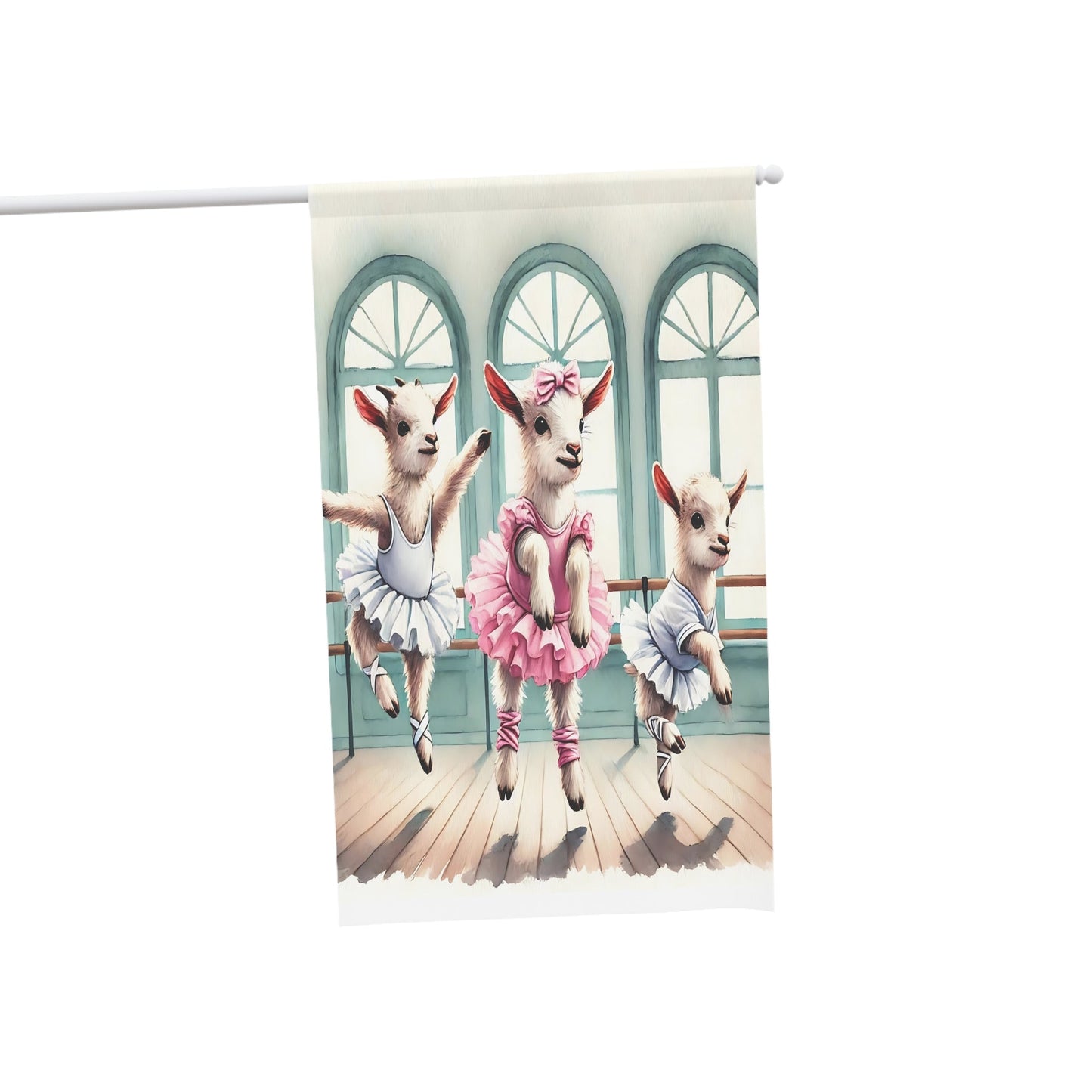 Whimsical Goat Ballerina House Banner