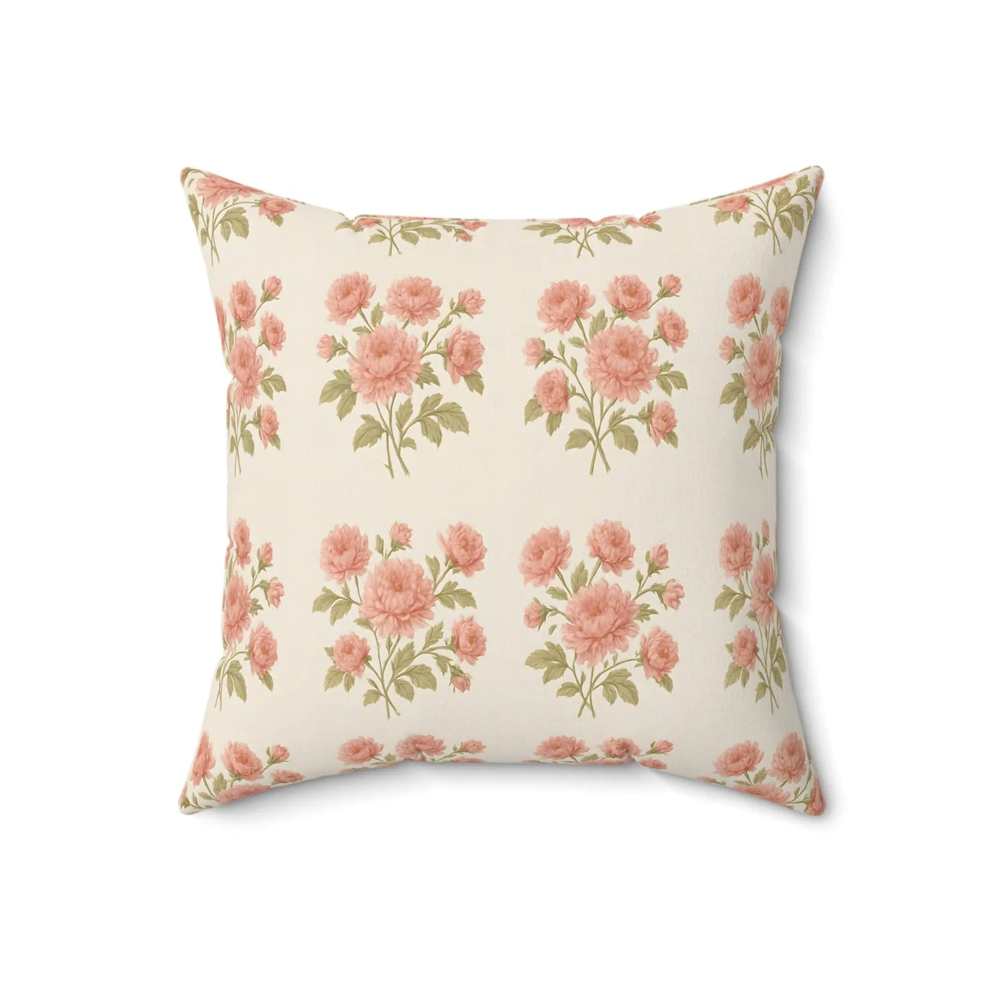 Vintage Floral Throw Pillow