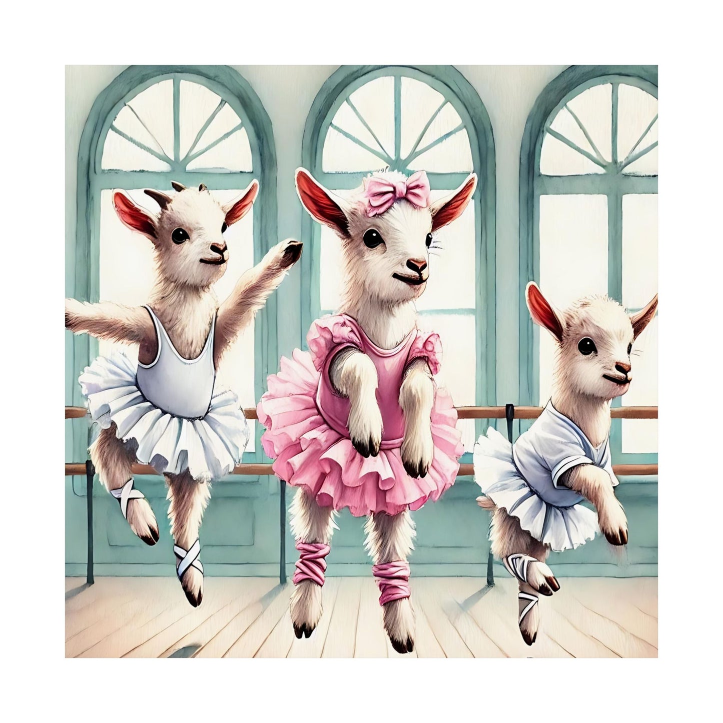 Ballet Goat Art Print