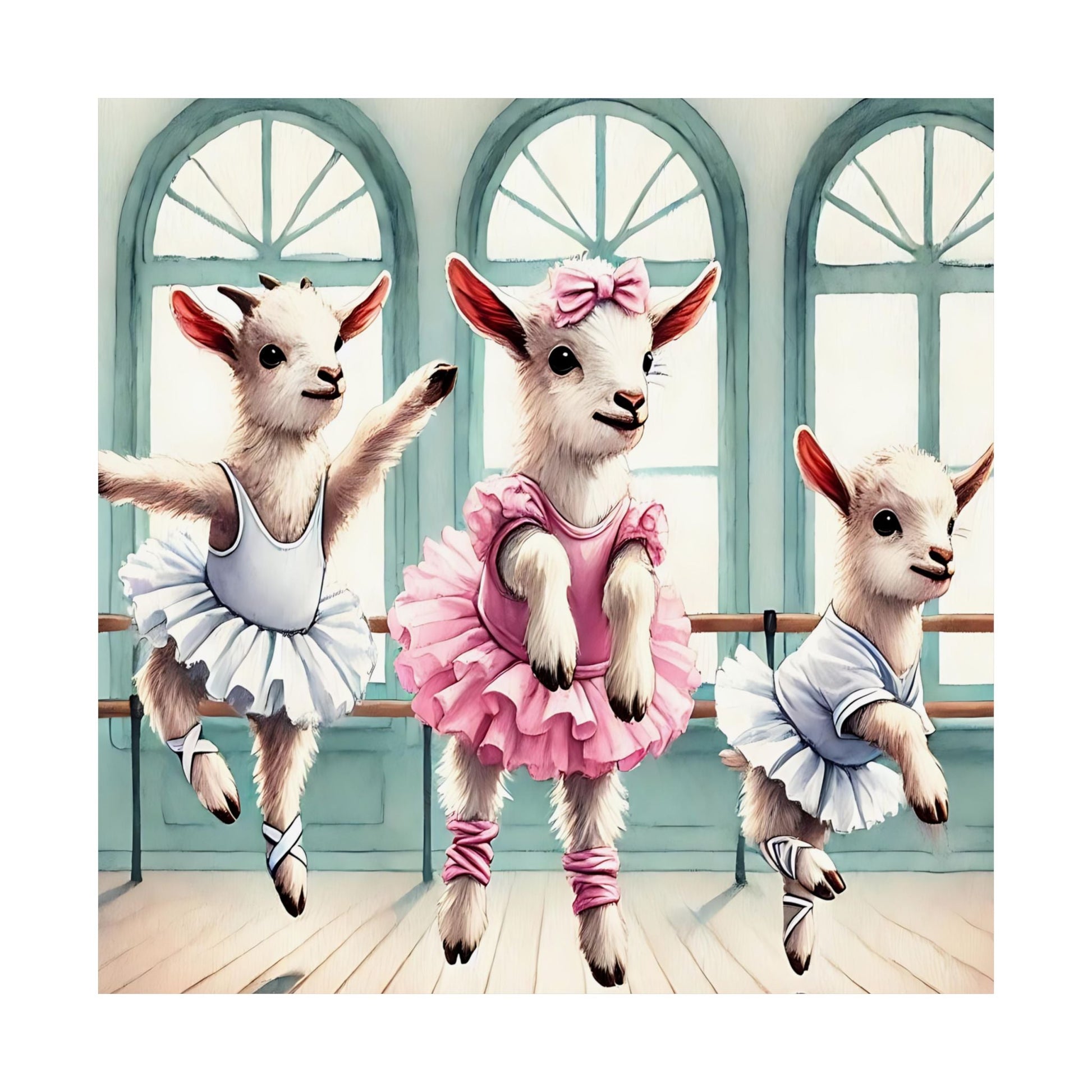 Ballet Goat Art Print