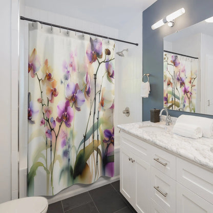 Orchid Flower Shower Curtain