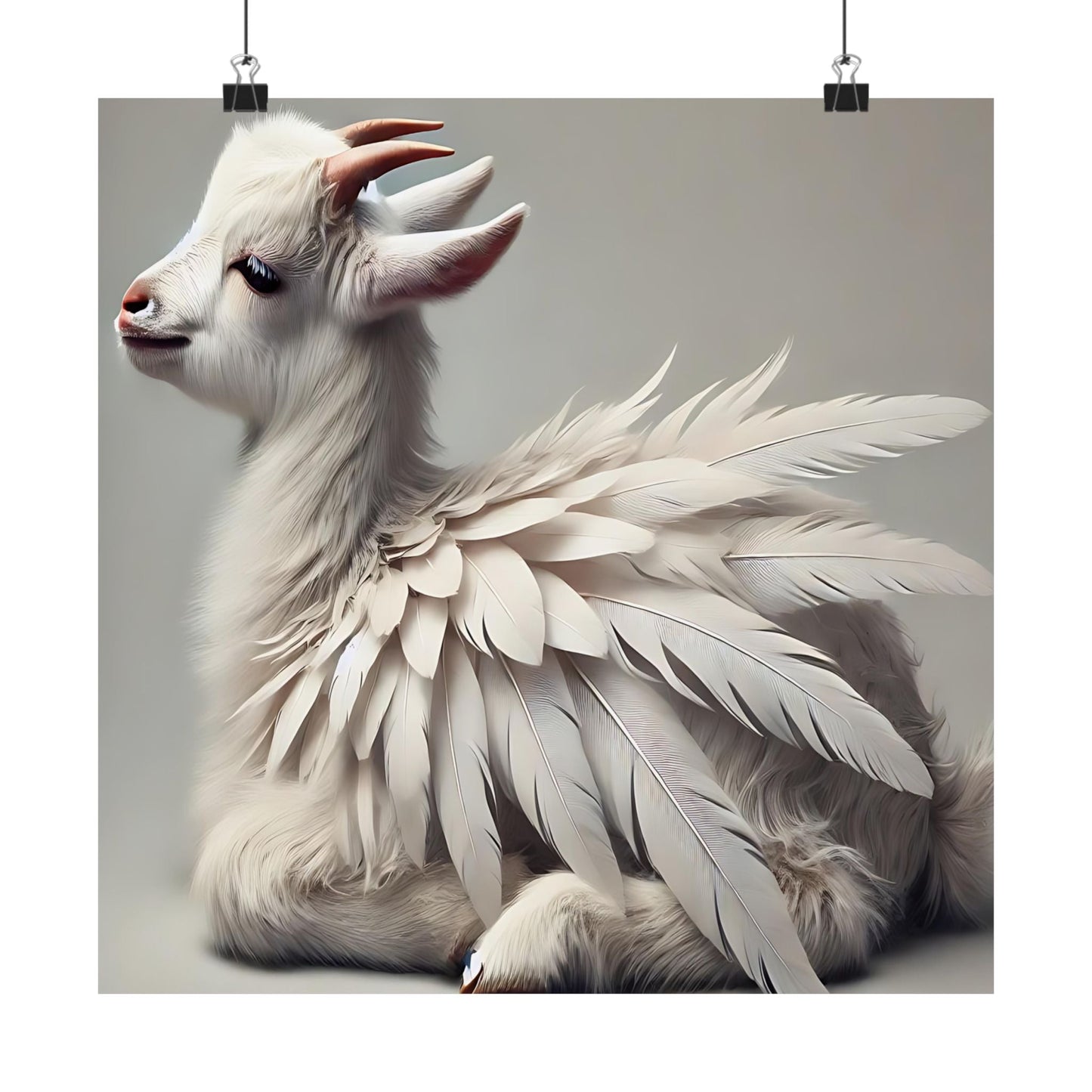 Whimsical Goat Art Print