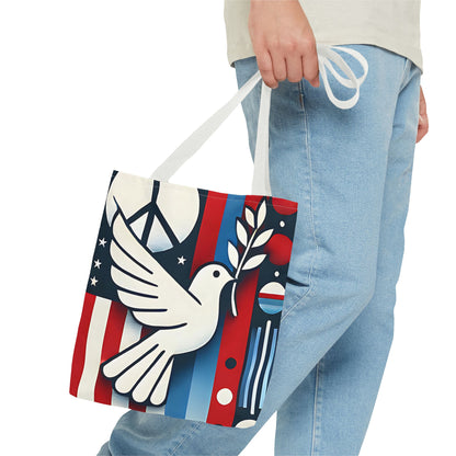 Peaceful Dove Tote Bag | Eco-Friendly Shopping Bag, Gift for Nature Lovers, Travel Tote, Festival Essential, Bohemian Style