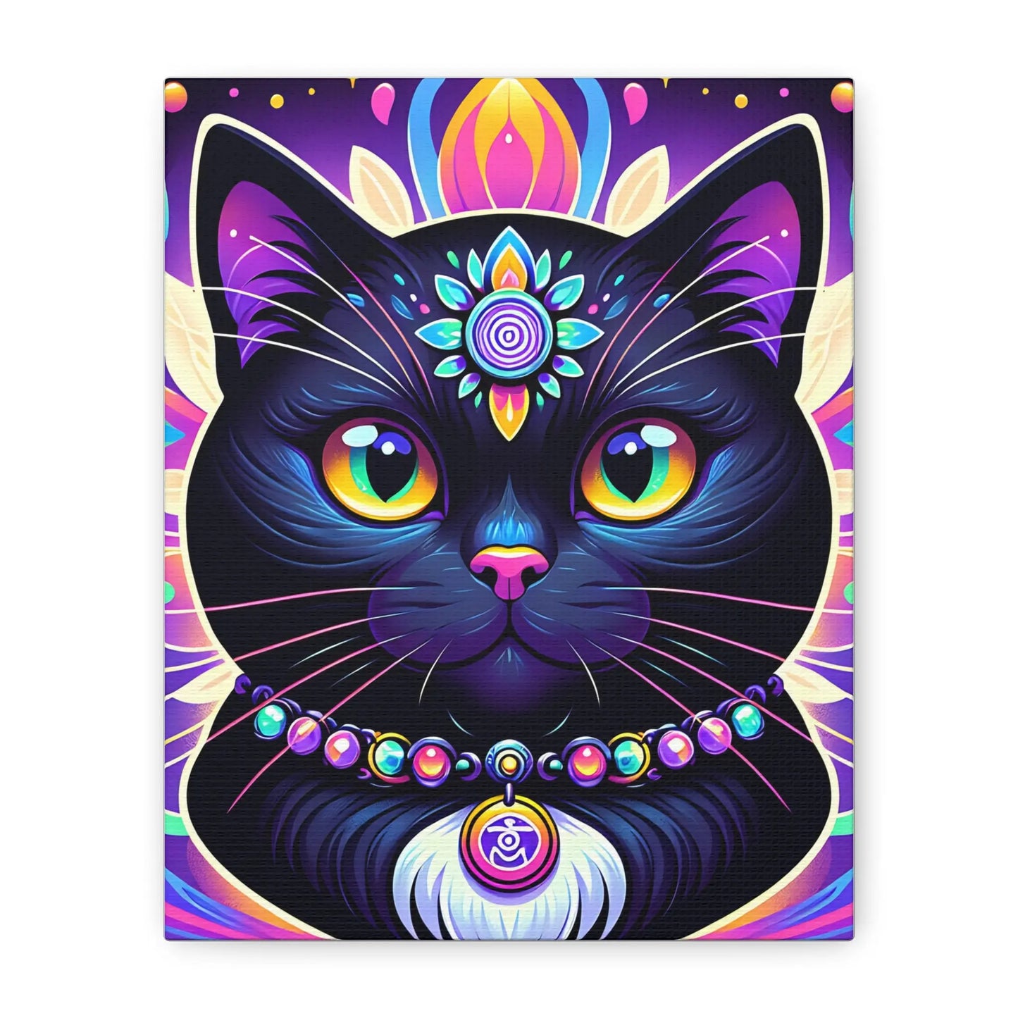 Vibrant Cat Canvas Art