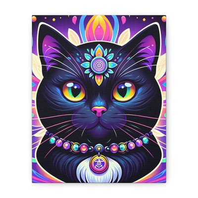 Vibrant Cat Canvas Art