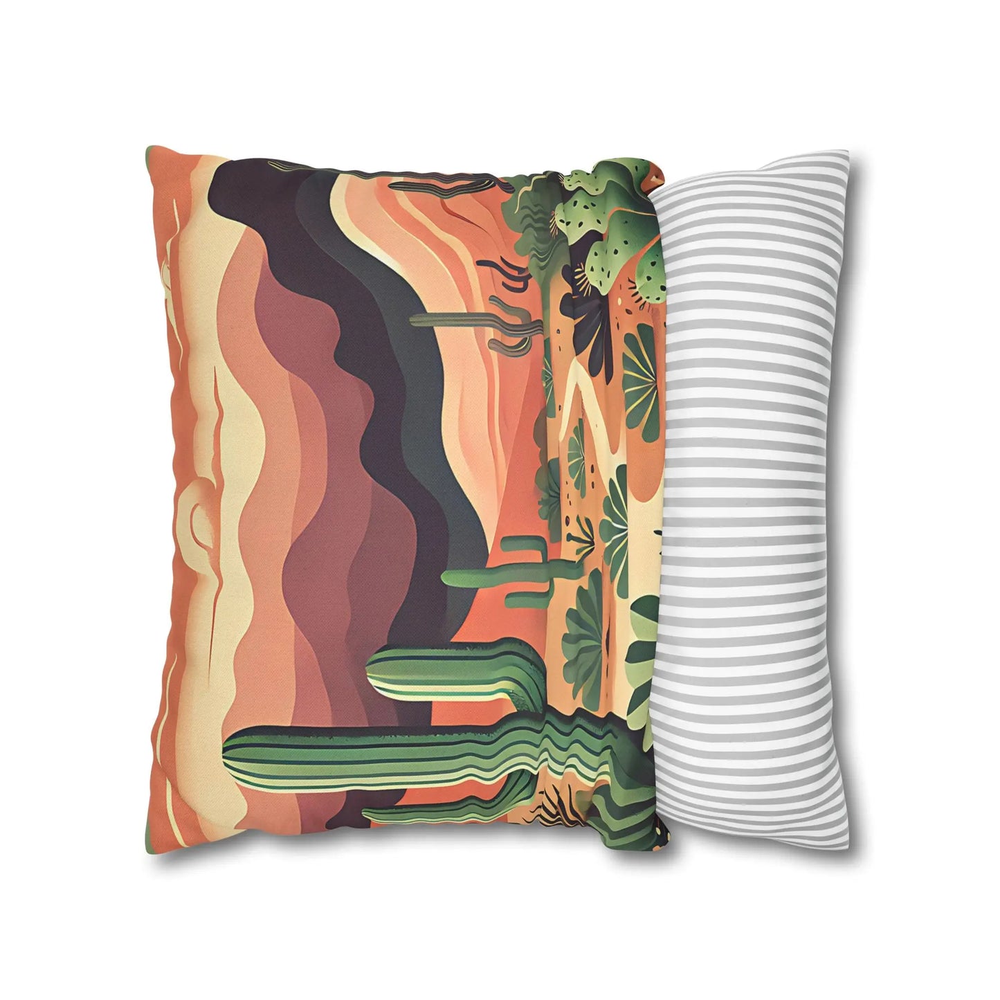 Desert Sunset Cactus Pillowcase